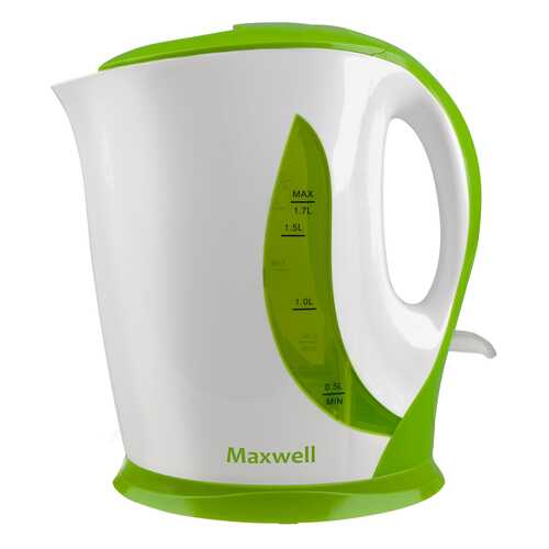Чайник электрический Maxwell MW-1062 White/Green в Юлмарт