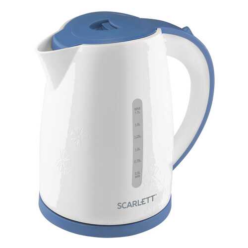Чайник электрический Scarlett SC-EK18P44 White/Blue в Юлмарт