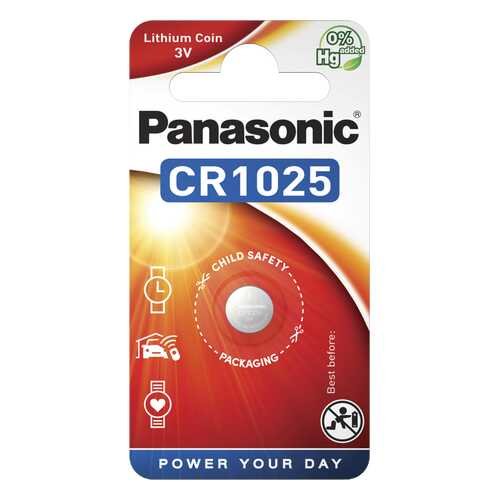 Батарейка Panasonic CR-1025EL/1B 1 шт в Юлмарт