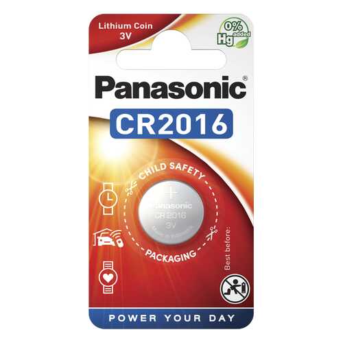 Батарейка Panasonic CR-2016EL/1B 1 шт в Юлмарт
