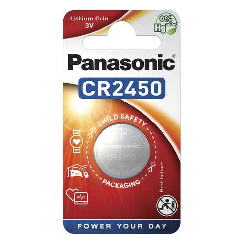 Батарейка Panasonic CR-2450EL/1B 1 шт в Юлмарт