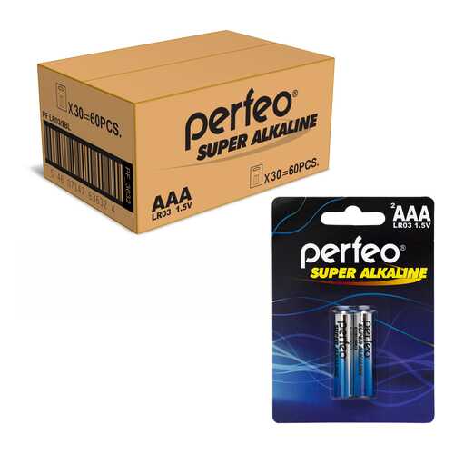 Батарейка Perfeo LR03/2BL Super Alkaline 60 шт в Юлмарт