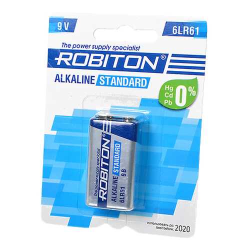 Батарейка Robiton 6LR61 617-286 1 шт в Юлмарт
