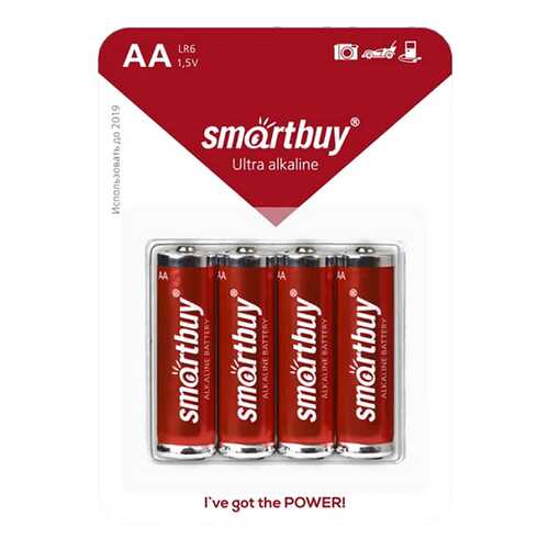 Батарейка SmartBuy Ultra Alkaline SBBA-2A04B 4 шт в Юлмарт