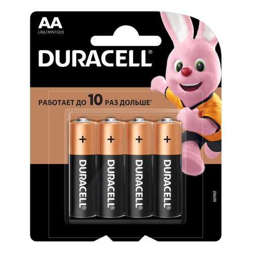 Батарейки DURACELL Basic 4 шт в Юлмарт
