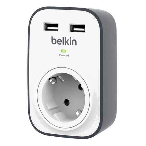 Сетевой фильтр Belkin BSV103vf, 1 розетка White в Юлмарт