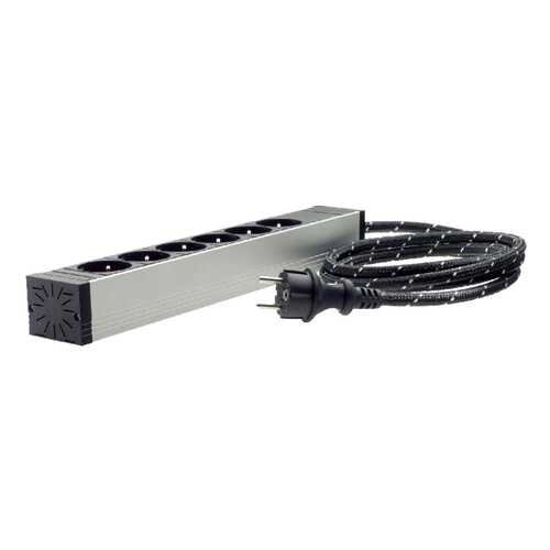 Сетевой фильтр In-Akustik AC-1502-P6, 6 розеток, 1,5 м, Silver/Black в Юлмарт