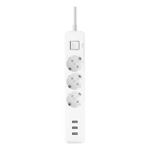 Сетевой фильтр Xiaomi Mi Power Strip, 3 розетки, 1,4 м, White в Юлмарт