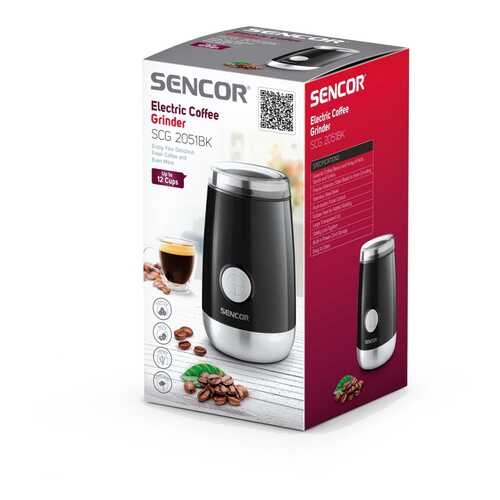 Кофемолка Sencor SCG 2051BK в Юлмарт