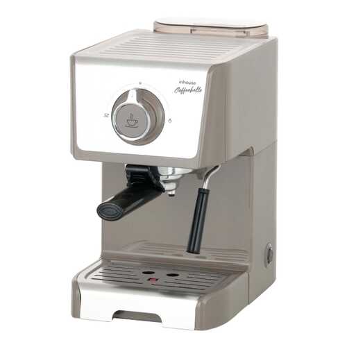 Кофеварка рожкового типа Inhouse Coffeebello Grey/Beige (ICM1802WG) в Юлмарт