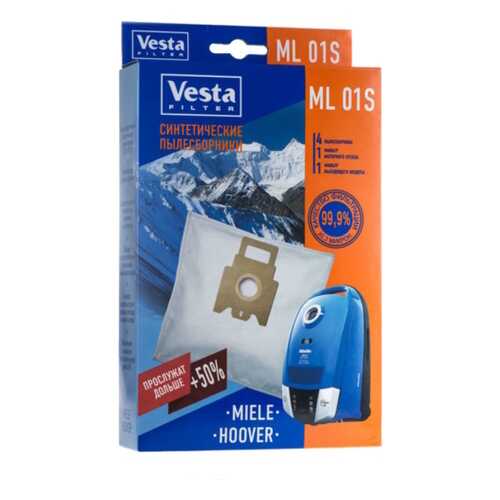 Пылесборник Vesta filter ML 01 S 4шт в Юлмарт