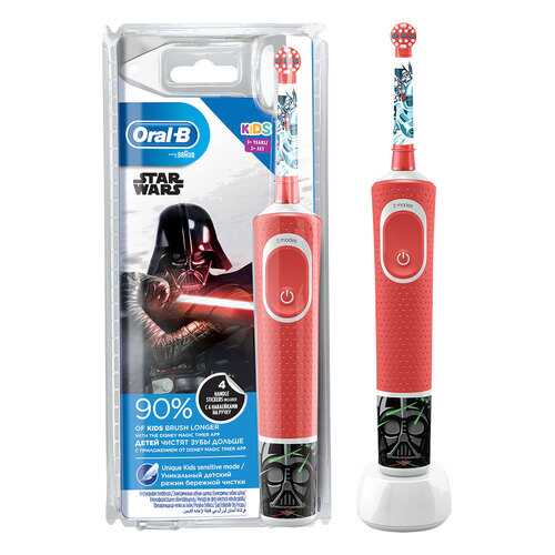 Электрическая зубная щетка Braun Oral-B Vitality Kids D100.413.2K Звездные войны в Юлмарт