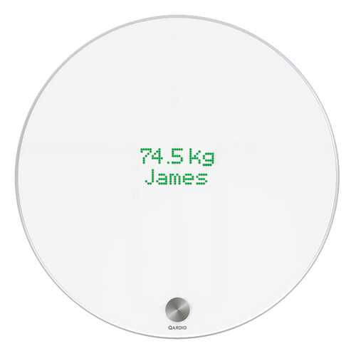 Весы напольные Qardio QardioBase Wireless Smart Scale B100-IOW White в Юлмарт
