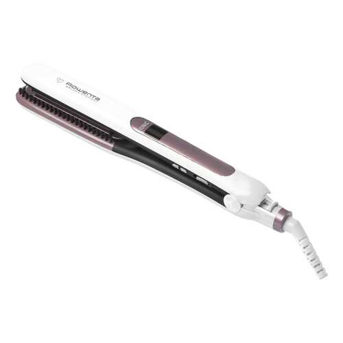 Выпрямитель волос Rowenta Brush & Straight SF7510F0 White/Pink в Юлмарт