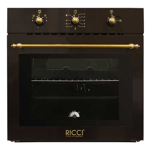 Встраиваемый газовый духовой шкаф RICCI RGO-620BR Brown в Юлмарт
