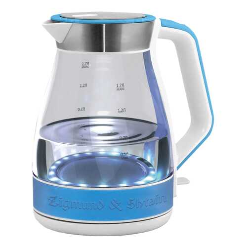 Чайник электрический Zigmund & Shtain KE-821 Silver/Blue в Юлмарт