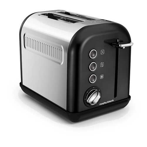 Тостер Morphy Richards Accents Toaster Black SS 2 Slice 222013EE в Юлмарт