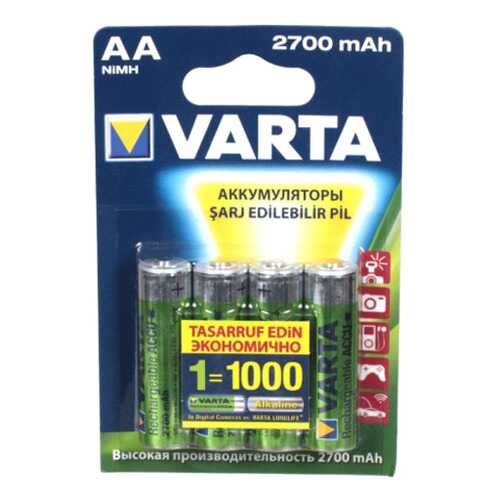 Аккумуляторы Varta HR6 4 шт в Юлмарт