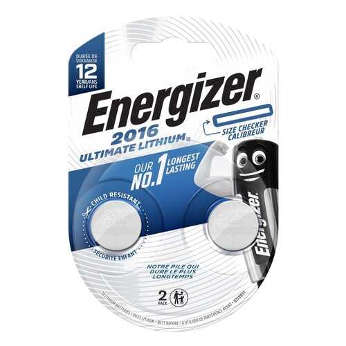 Батарея Energizer Ultimate Lithium CR2016 BP2 (E301319500) в Юлмарт