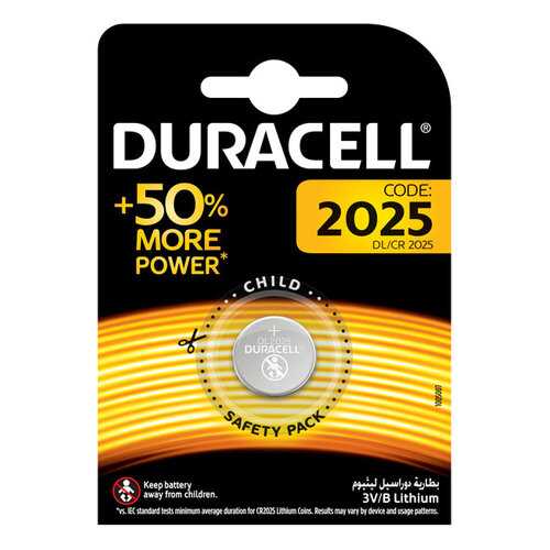 Батарейка Duracell 2025 1 шт в Юлмарт