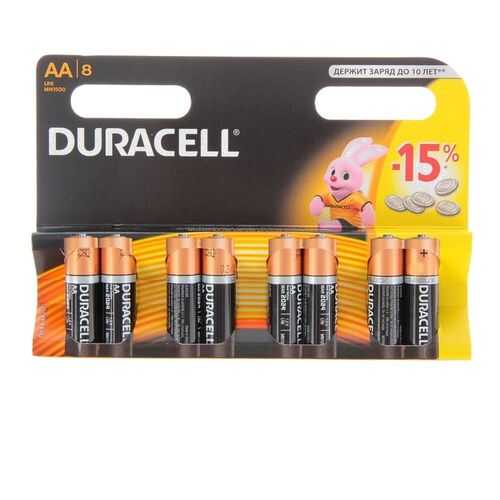 Батарейка Duracell LR6-8BL Basic в Юлмарт