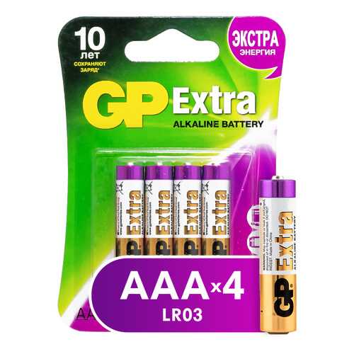 Батарейка GP Batteries Extra AAA (GP24AX-2CR4) 4 шт в Юлмарт