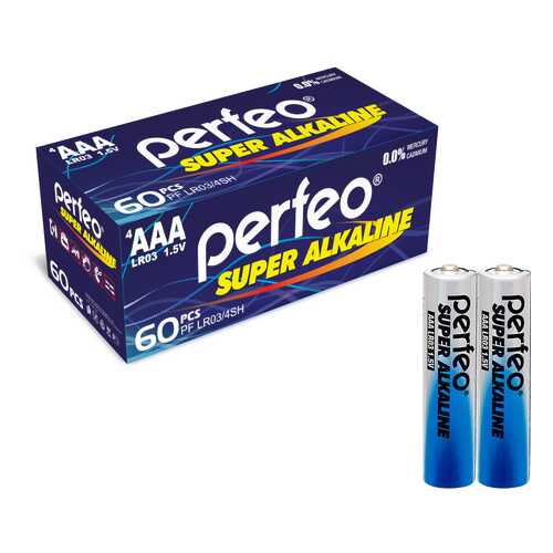 Батарейка Perfeo LR03/2SH Super Alkaline 60 шт в Юлмарт