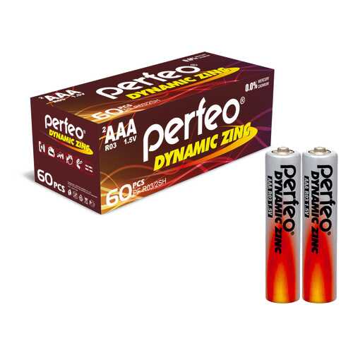 Батарейка Perfeo R03/2SH Dynamic Zinc 60 шт в Юлмарт