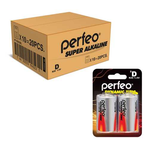 Батарейка Perfeo R20/2BL Dynamic Zinc 20 шт в Юлмарт