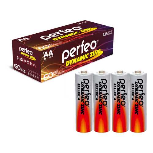 Батарейка Perfeo R6/4SH Dynamic Zinc 60 шт в Юлмарт