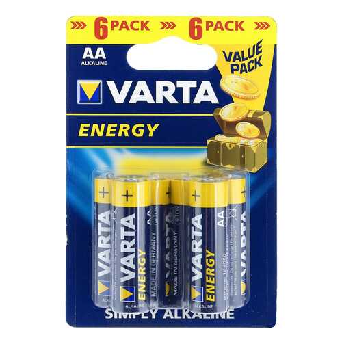 Батарейка щелочные Varta Energy AA LR6 6 шт в Юлмарт