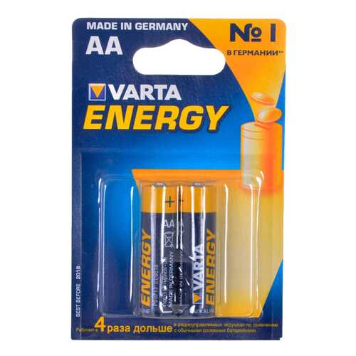 Батарейка VARTA ENERGY 4106213412 2 шт в Юлмарт