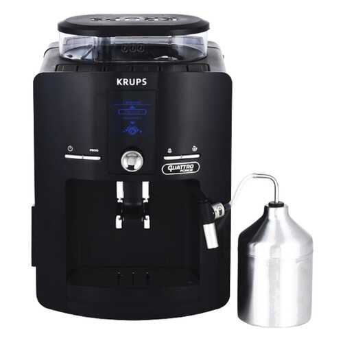 Кофемашина автоматическая Krups Quattro Force EA82F010 Black в Юлмарт