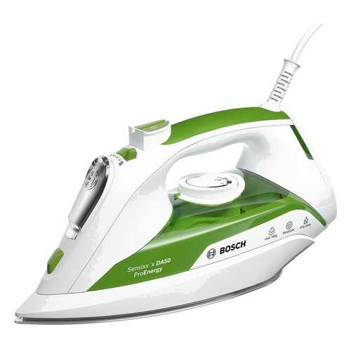 Утюг Bosch TDA502401E White/Green в Юлмарт