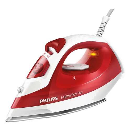 Утюг Philips Featherlight Plus GC1425/40 White/Red в Юлмарт