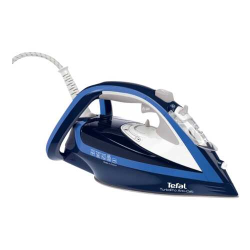 Утюг Tefal Turbo Pro FV5630E0 White/Blue в Юлмарт