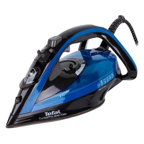 Утюг Tefal TurboPro Anti-Calc FV5648 Blue/Black в Юлмарт