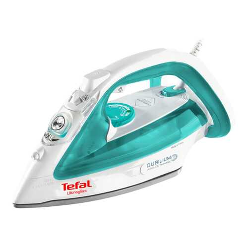 Утюг Tefal Ultragliss White/Cyan в Юлмарт