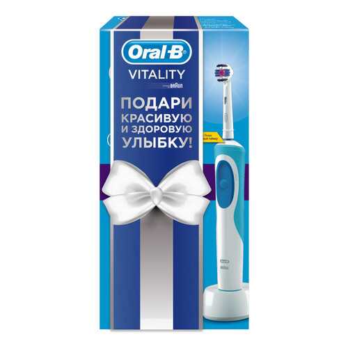 Электрическая зубная щетка Braun Oral-B Vitality 3D White в подарочной упаковке в Юлмарт