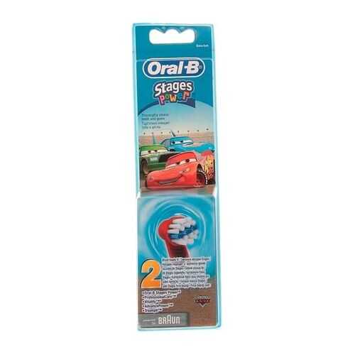 Насадка для зубной щетки Braun Oral-B EB10K Stages Kids Cars 2 шт в Юлмарт