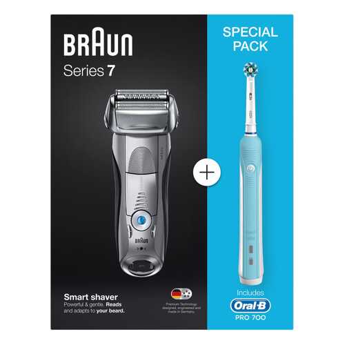 Электробритва Braun 7893s+Электрическая зубная щетка Oral-B PRO 500 CrossAction D16.513.U в Юлмарт