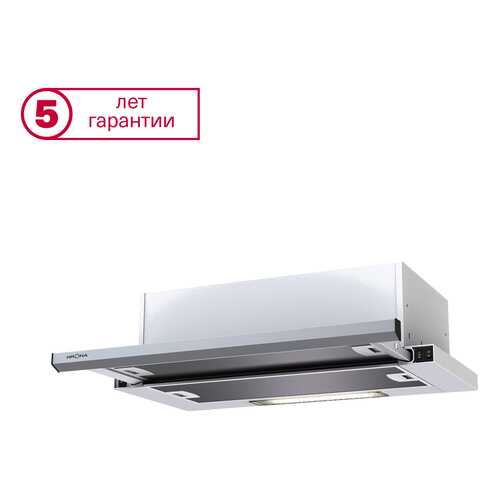 Вытяжка встраиваемая Krona Kamilla slim 600 White/Inox (2мотора) в Юлмарт